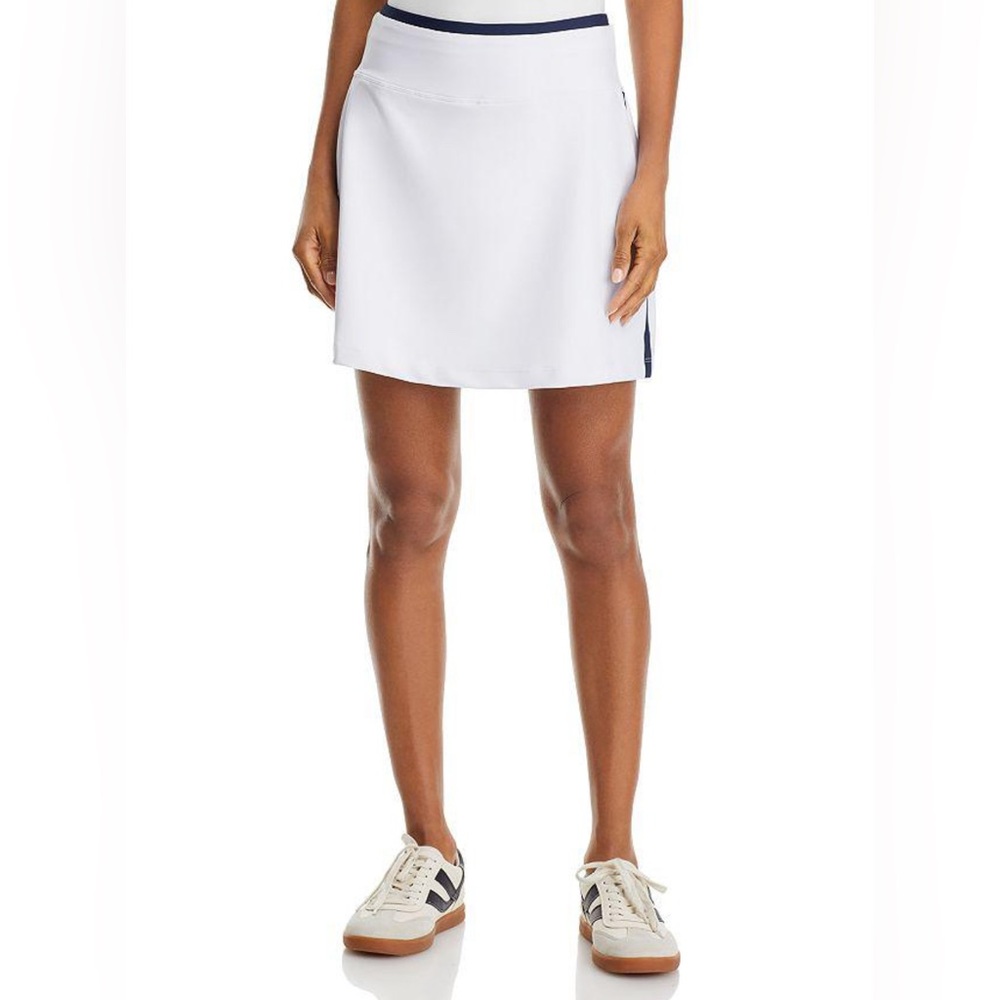 🆕 AQUA Stripe Skirt - Exclusive From Bloomingdale's White and Bkue Sz XS